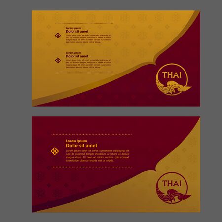 Thai art element for Thai graphic design vector illustration.のイラスト素材
