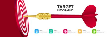 Business and success target focus vector illustration.のイラスト素材