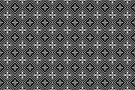 Seamless pattern repeating design with geometric shapes.のイラスト素材