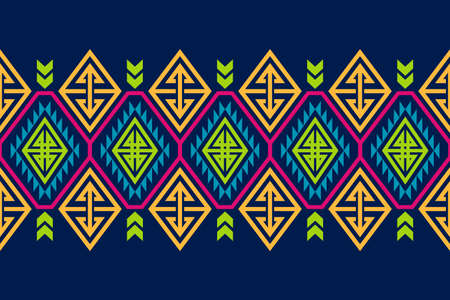Seamless pattern repeating design with geometric shapes.のイラスト素材