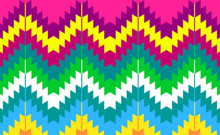 Seamless pattern repeating design with geometric shapes.のイラスト素材