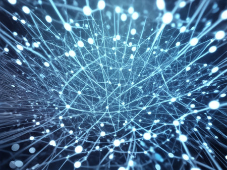 Modern digital abstract 3D background.の素材