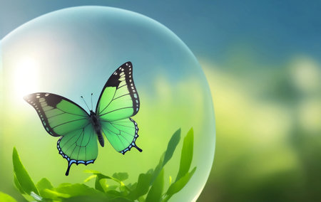 World environment day concept, Generative AI Illustration.の素材