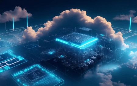 Cloud Networking for business and technology.の素材