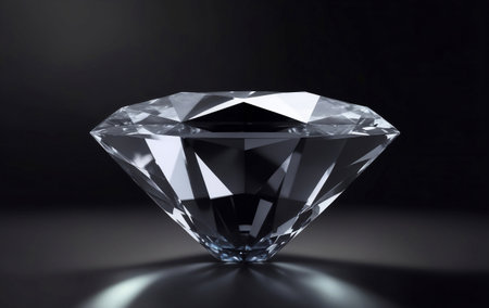 A soft focus shot of beautiful diamonds, Generative AI Illustration.の素材