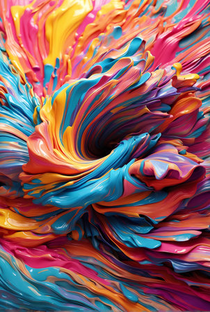 Ultra vivid color explosion abstract background.の素材