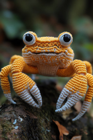 Crochet crab with wiggly clawsの素材