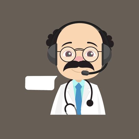 Psychiatrist - Providing a Customer Serviceのイラスト素材