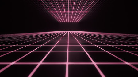 3d rendering, abstract background, virtual geometric shape, computer generated imagesの写真素材