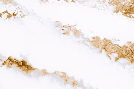 Marble texture background floor decorative stone interior stone. Gold and white.の写真素材