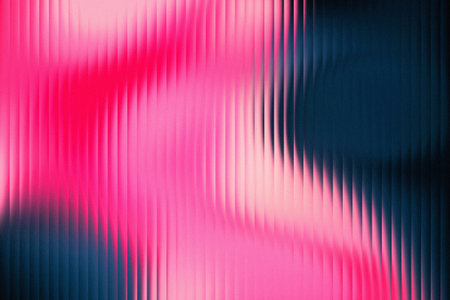 abstract background with pink and blue stripes and diagonal lines, digitally generated imageの写真素材