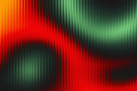 abstract background with red, green and yellow stripes. 3d renderingの写真素材