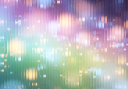 Abstract background with bokeh defocused lights and stars, colorful backgroundの写真素材
