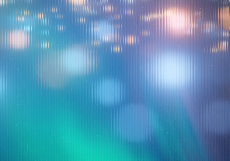 abstract blue background with bokeh defocused lights and shadowの写真素材