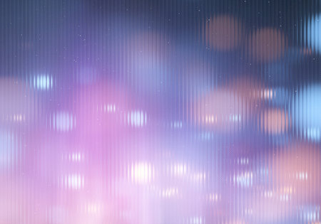 Abstract background with bokeh lights and stars. Vector illustration.