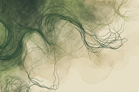 Abstract background for elegant design cover or fantasy composition. Digital collage.の素材