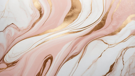 Marble abstract acrylic background. Marbling artwork texture. Agate ripple pattern. Gold powder.の素材