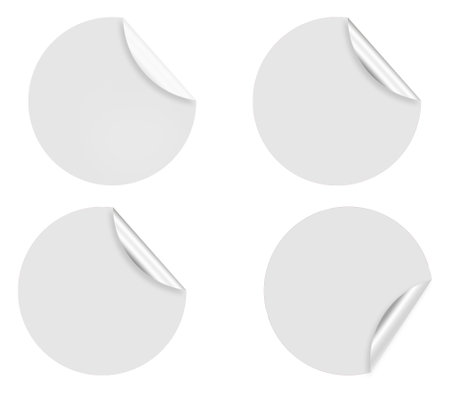 Grey Sticker Designの写真素材