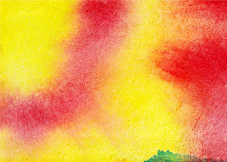 abstract watercolor background - yellow, red, black and orangeの写真素材