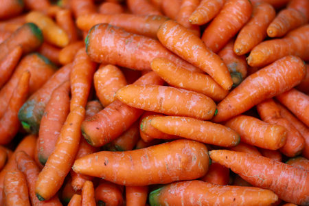 Fresh carrots at the local farmers market