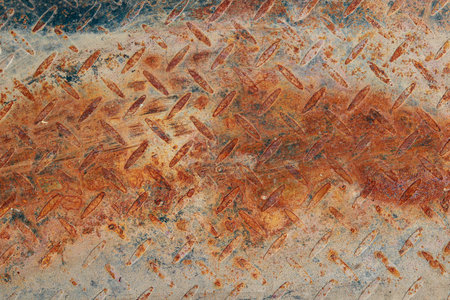 Rusty steel plate texture background. Corroded steel plate background.の写真素材