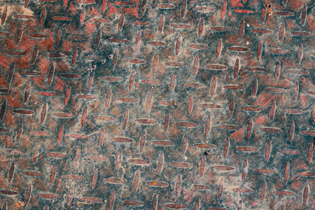Rusty metal sheet background. Grunge rusty metal texture.の写真素材