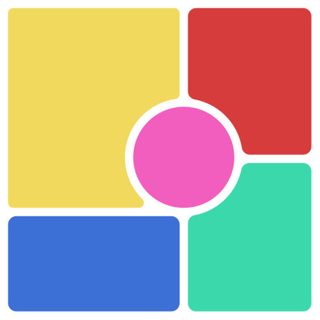 Trendy bento box grid ui ux layout template