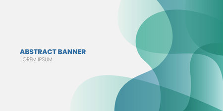 flat design modern Abstract wave banners background with gradient colorのイラスト素材
