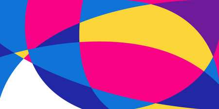 Vibrant abstract background design captures the essence of dynamic and colorful shapeのイラスト素材