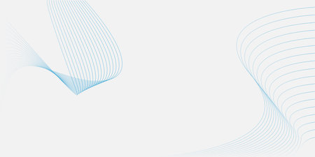 Abstract background with blue wavy lines. Vector illustration for your designのイラスト素材