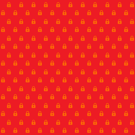 Padlock pattern . Padlock background . Padlocks wallpaper with red backgroundのイラスト素材