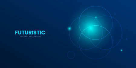 Dark Blue Abstract Background Featuring Business light circle Technology, modern Illustration Increase to technology with Data Graph Strategy, Perfect for Banners, Covers, Postersのイラスト素材