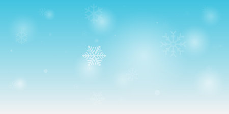 Winter background, snowflakes on a beautiful background, Christmas background for cards, snowfall. Snowy nature landscape, winterのイラスト素材