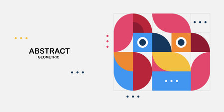 Abstract geometric Modern pattern horizontal banner backgroundのイラスト素材