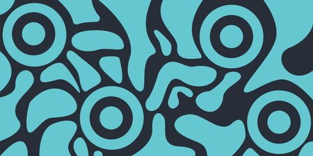 A minimal wavy abstract background with turquoise colors, inspired by 60s and 70s retro style