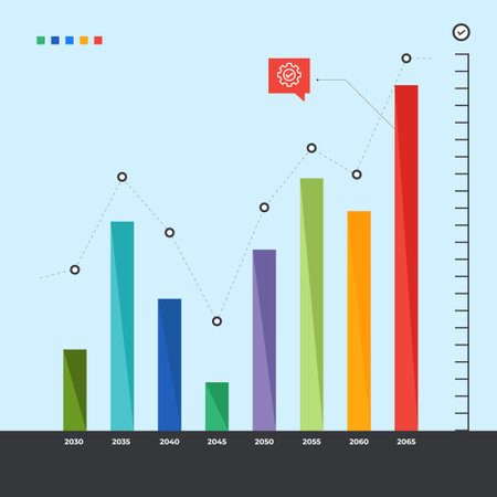 pie chart for reports and presentations ui, web. simulated pie chart of a businessman who wants to share profitsのイラスト素材
