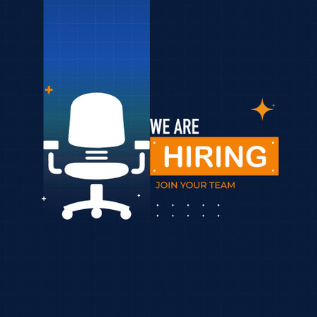 Hiring and recruitment banner design. Vacant position, join our team. Business hiring and recruiting conceptのイラスト素材