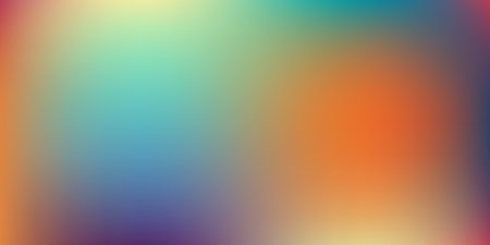 Modern Abstract blurred gradient mesh background in bright rainbow colors. Colorful smooth banner template. Easy editable soft coloredのイラスト素材