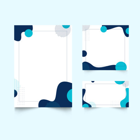 Modern Abstract Geometric Frame Design Sale. Geometric frame for social media, flyer, cover, banner, businessのイラスト素材