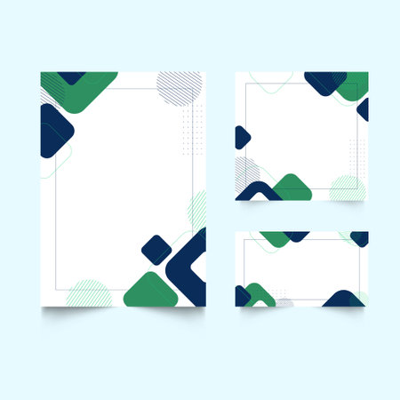 Modern Abstract Geometric Frame Design Sale. Geometric frame for social media, flyer, cover, banner, businessのイラスト素材