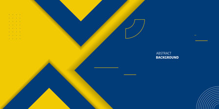 Abstract background modern futuristic graphic with blue and Yellow background. abstract background texture design, bright poster, banner.のイラスト素材