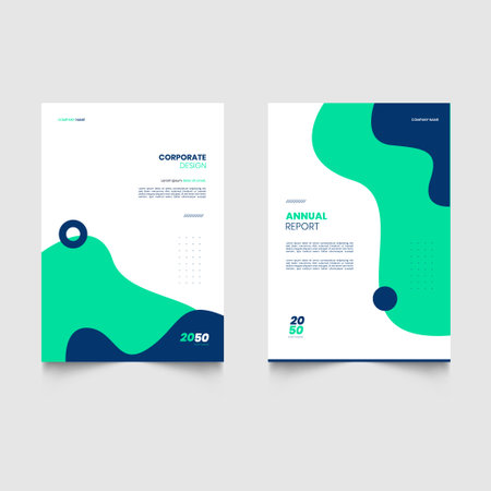 Modern abstract colorful covers theme book cover template. A4 size book cover template for annual report, magazine, booklet, proposal, portfolio, brochure, posterのイラスト素材