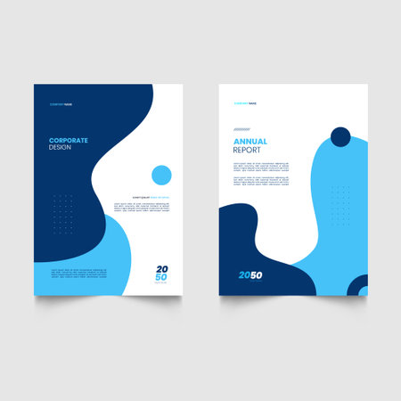 Modern abstract colorful covers theme book cover template. A4 size book cover template for annual report, magazine, booklet, proposal, portfolio, brochure, posterのイラスト素材