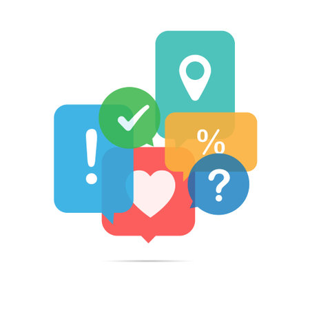 Sign love, question, locate, mark icon. speech bubble Overlay sign love iconのイラスト素材