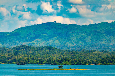 Beautiful tropical landscape with sea and mountain. Koh Samui, Bangladesh