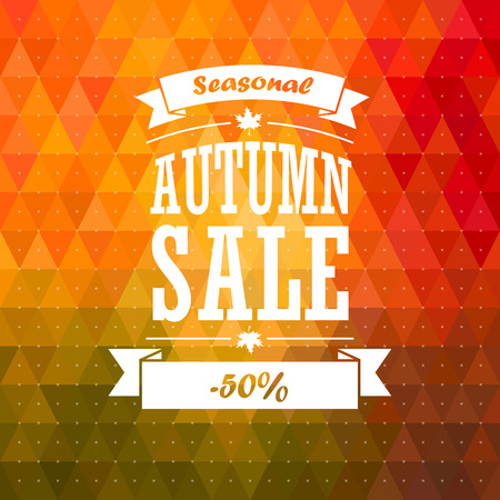 Seasonal Autumn Saleのイラスト素材