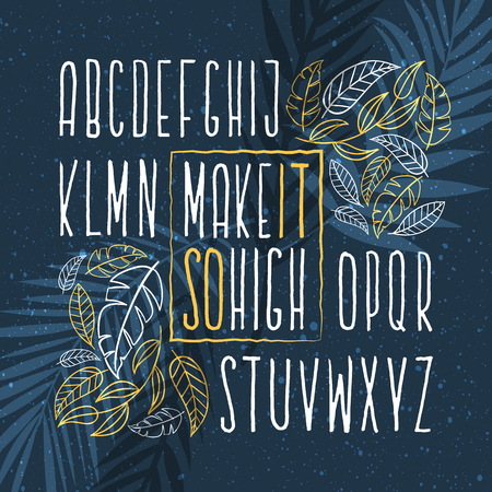 Alphabet lettering.のイラスト素材
