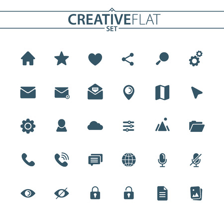 Set of web design icons.のイラスト素材