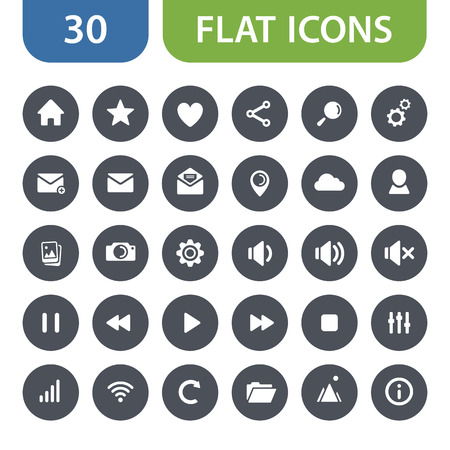 Set of web design icons.のイラスト素材