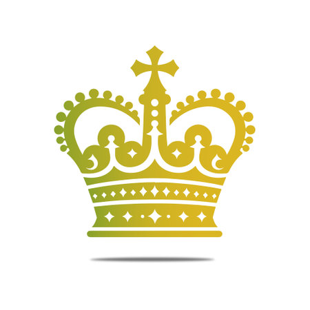 Crown icon. Vector illustration isolated on white background. Royal symbol.のイラスト素材